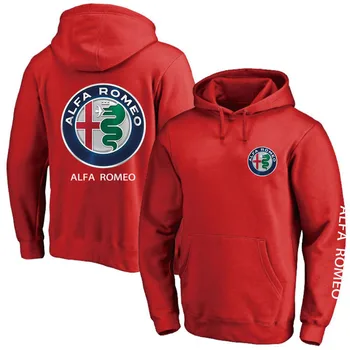 Alfa Romeo 2023 Мужские Новые Весенние Однотонные толстовки Уличная одежда Модные толстовки с капюшоном и длинными рукавами