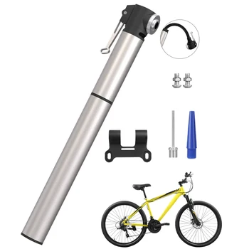 Мини-компактный велосипедный насос высокого давления из алюминиевого сплава с клапанами, Велосипедный насос, Аксессуары для велосипедов