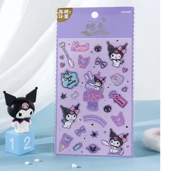 4 шт. Новый продукт Joytop Sanrio Laser Милые наклейки Kuromi Cinnamoroll Hello Kitty для детей DIY Gudetama